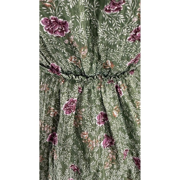 VTG Y2K Silk Handkerchief Hem Floral Dress Sz 0 Fairy Feminine Romantic - Picture 10 of 15